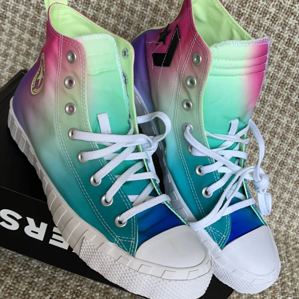 Converse Untitled Hi White/Barely Volt/Black MEN`S - Picture 7 of 15